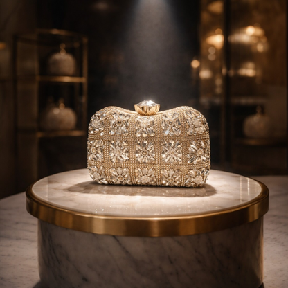 Aurielle Royale Crystal Clutch