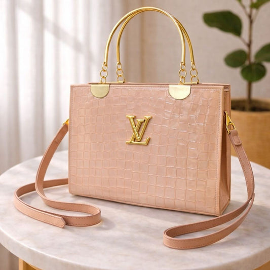 Noir Croc Élite Handbag