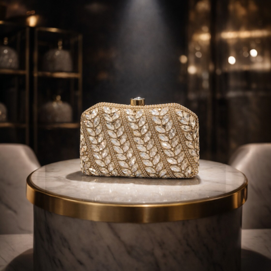 Aurielle Royale Crystal Clutch