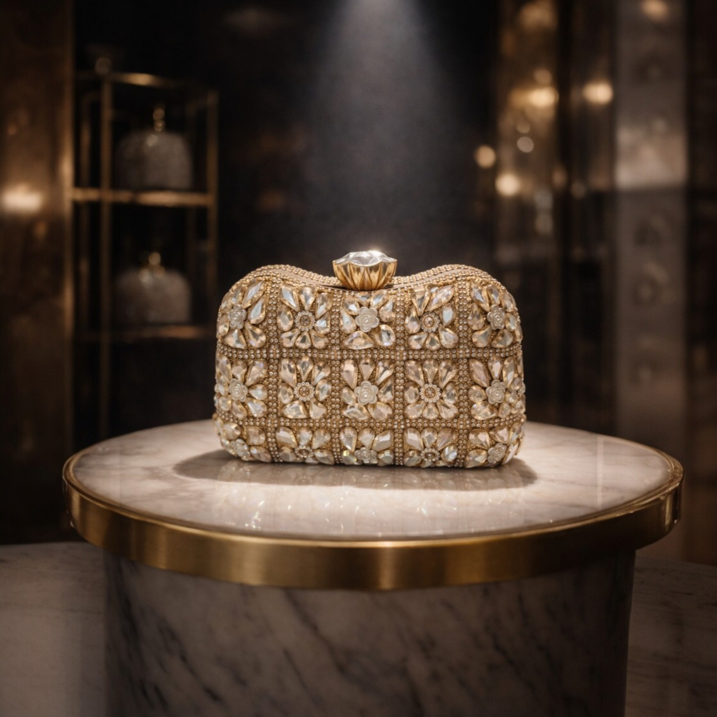 Aurielle Royale Crystal Clutch